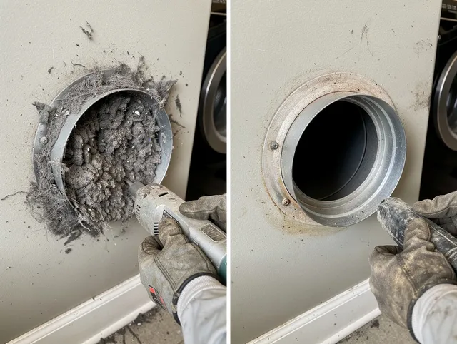 Professional clogged vent cleaning by Guilford Dryer Vent Cleaning in Guilford